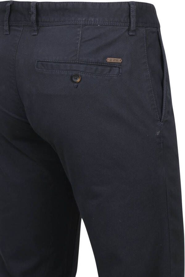 Suitable Chino Sartre Oxford Donkerblauw