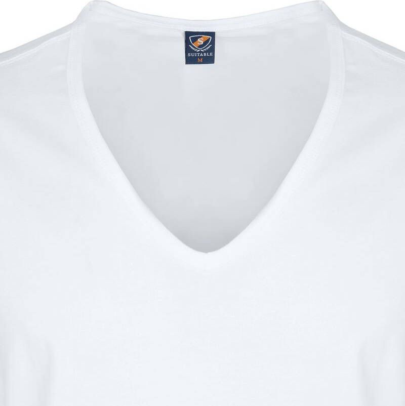 Suitable T-shirt Wit Diepe V-hals Vitaru Stretch 4 Pack