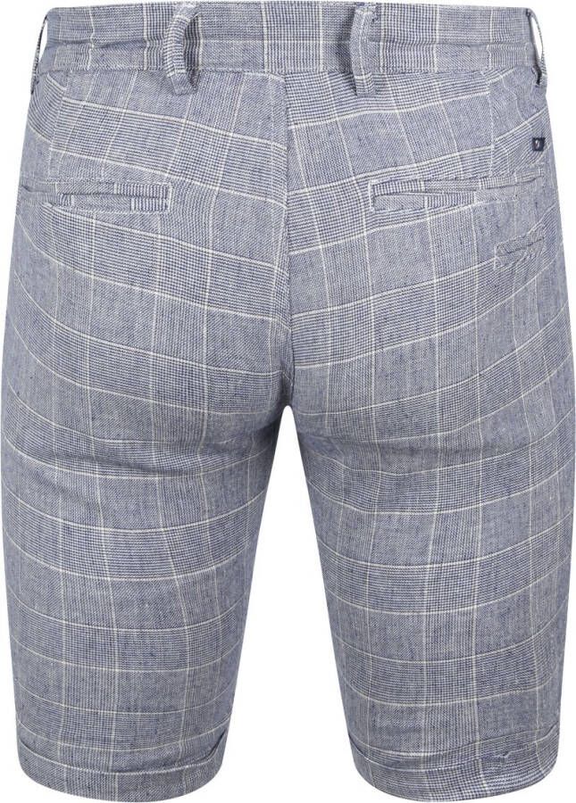 Suitable Don Short Blauw Geruit