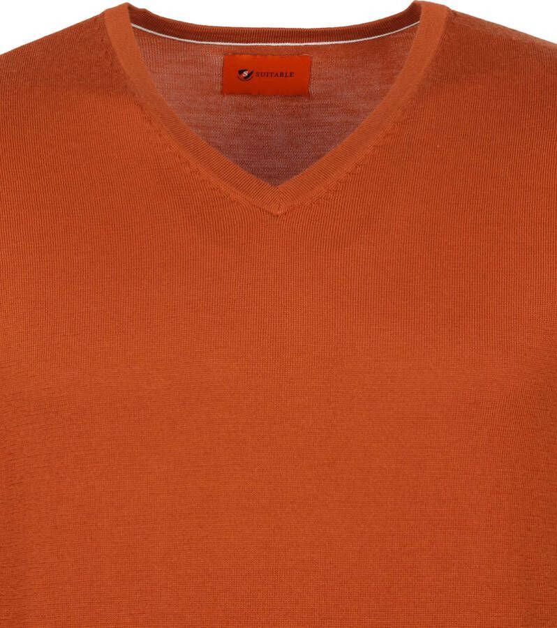 Suitable Merino Aron Pullover Oranje