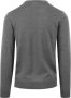 Suitable Merino Pullover Ronde Hals Antraciet - Thumbnail 4