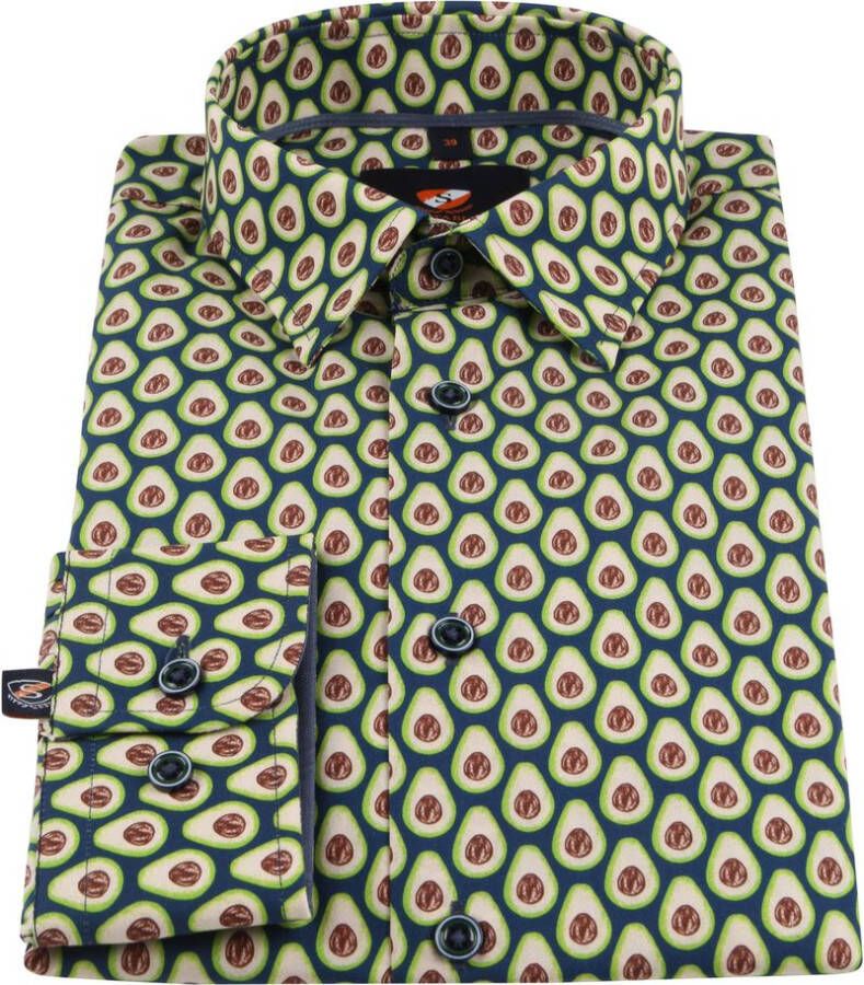 Suitable Overhemd Avocado Groen