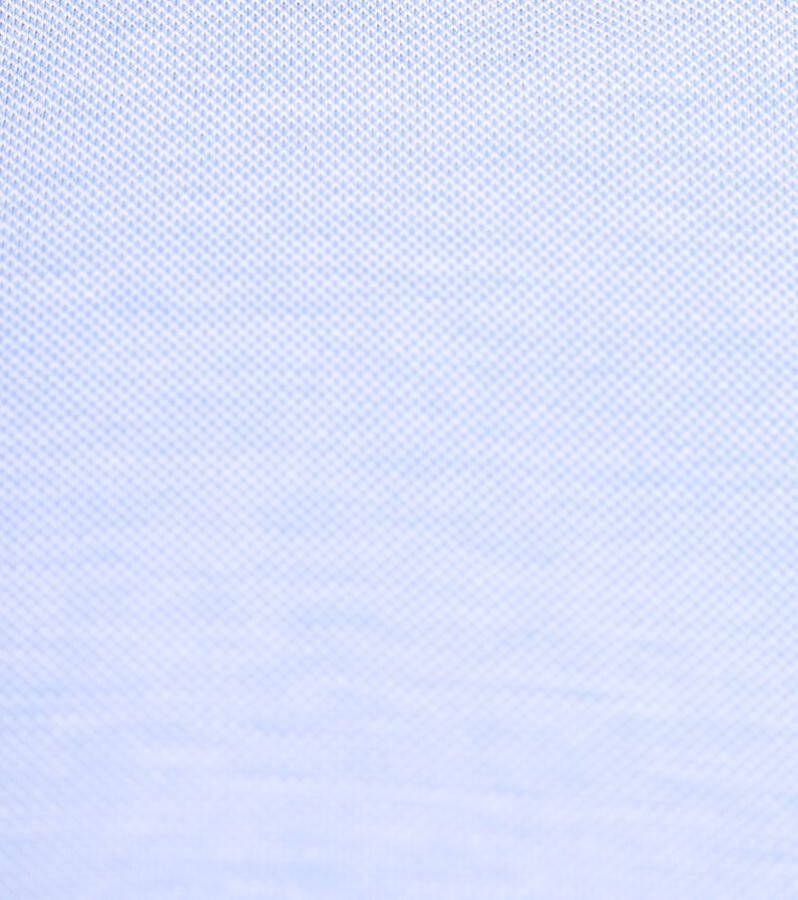 Suitable Overhemd Knitted Piqué Lichtblauw