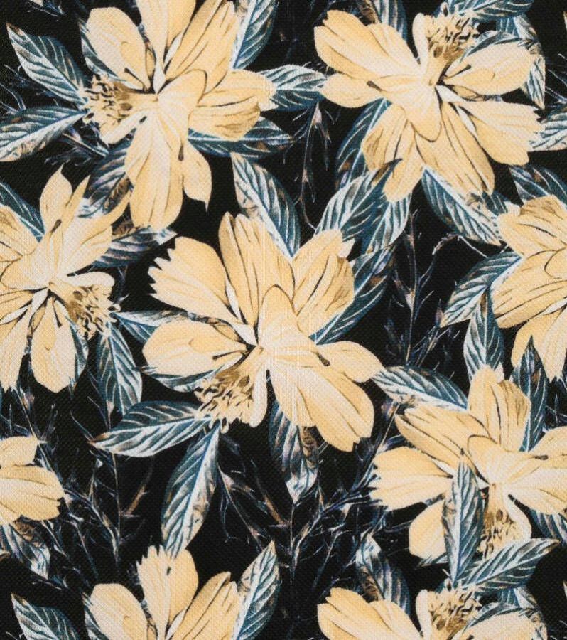 Suitable Polo Bloemen Donkerblauw Navy