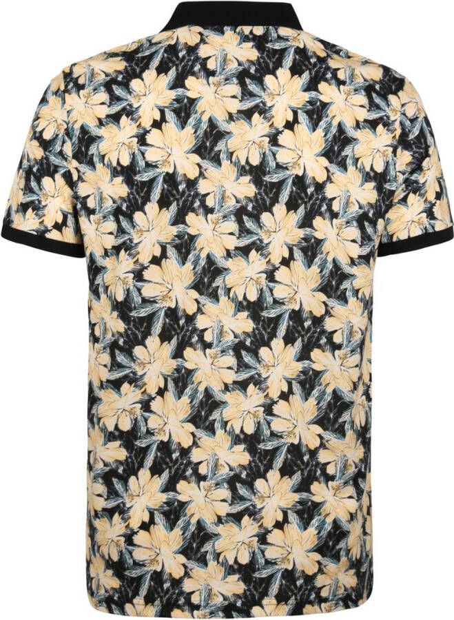 Suitable Polo Bloemen Donkerblauw Navy