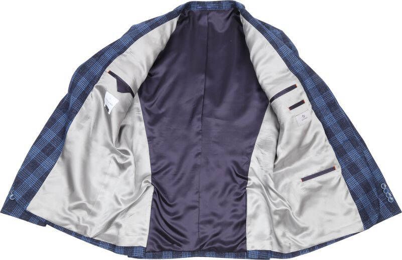 Suitable Prestige Colbert Amqui Ruit Blauw
