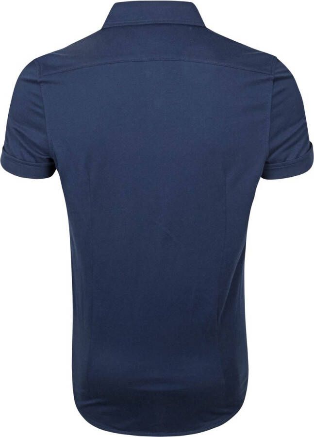 Suitable Prestige Earl Short Sleeve Overhemd Donkerblauw