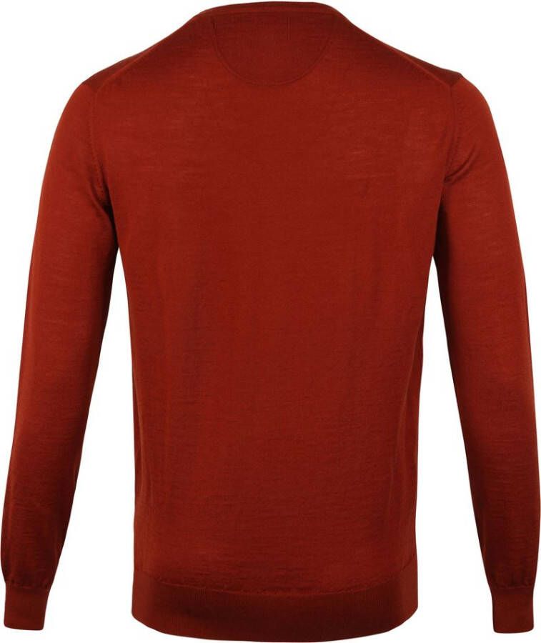 Suitable Pullover Merino O-neck Cognac