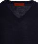 Suitable Pullover V-Hals Wol Donkerblauw - Thumbnail 2