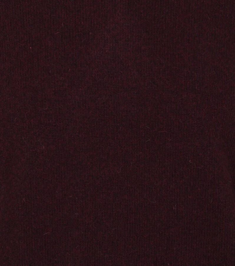 Suitable Pullover Wol O-Hals Bordeaux