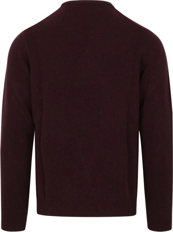 Suitable Pullover Wol O-Hals Bordeaux