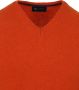 Suitable Pullover Wol V-Hals Oranje - Thumbnail 2
