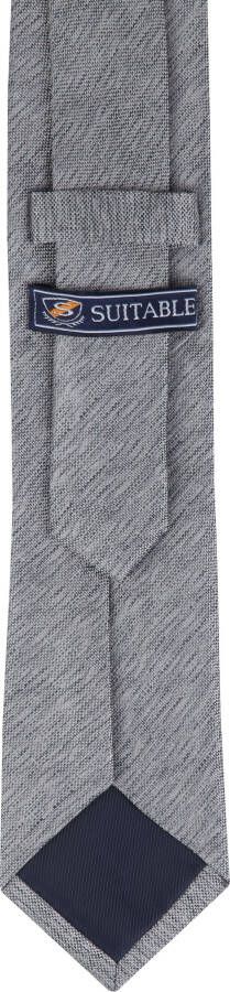 Suitable Stropdas Zijde Grijs K82-1