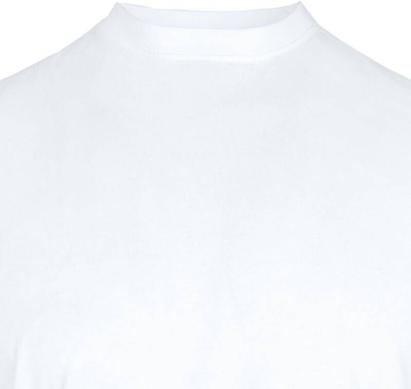 Suitable Obra T-Shirt Hoge rond Hals Wit 6-Pack