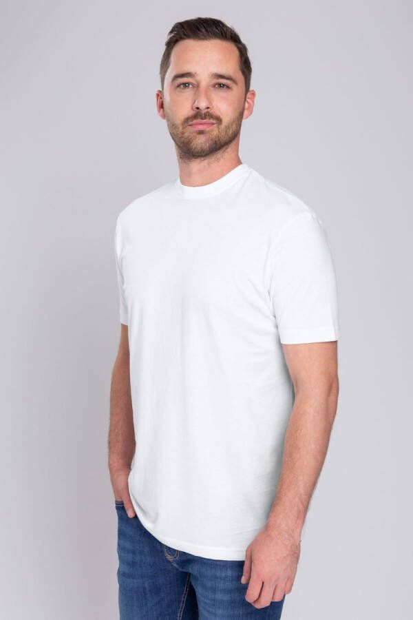 Suitable Obra T-Shirt Hoge rond Hals Wit 6-Pack