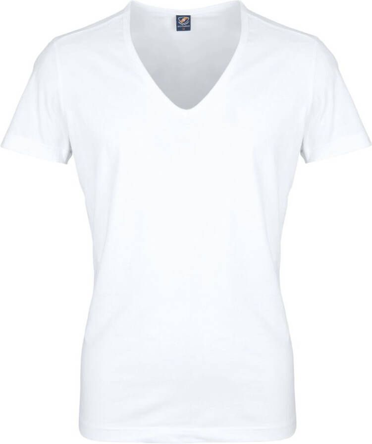 Suitable Vitaru T-Shirt Diepe V-Hals Wit 6-Pack