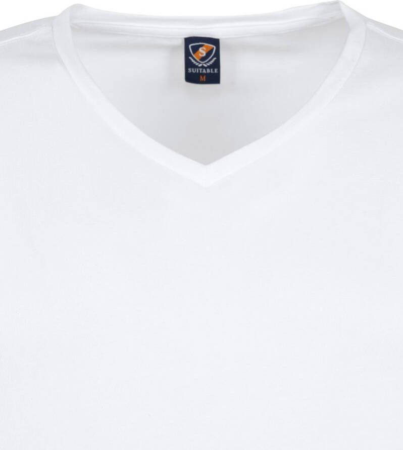 Suitable Vitasu T-Shirt V-Hals Wit 2-Pack - Foto 2