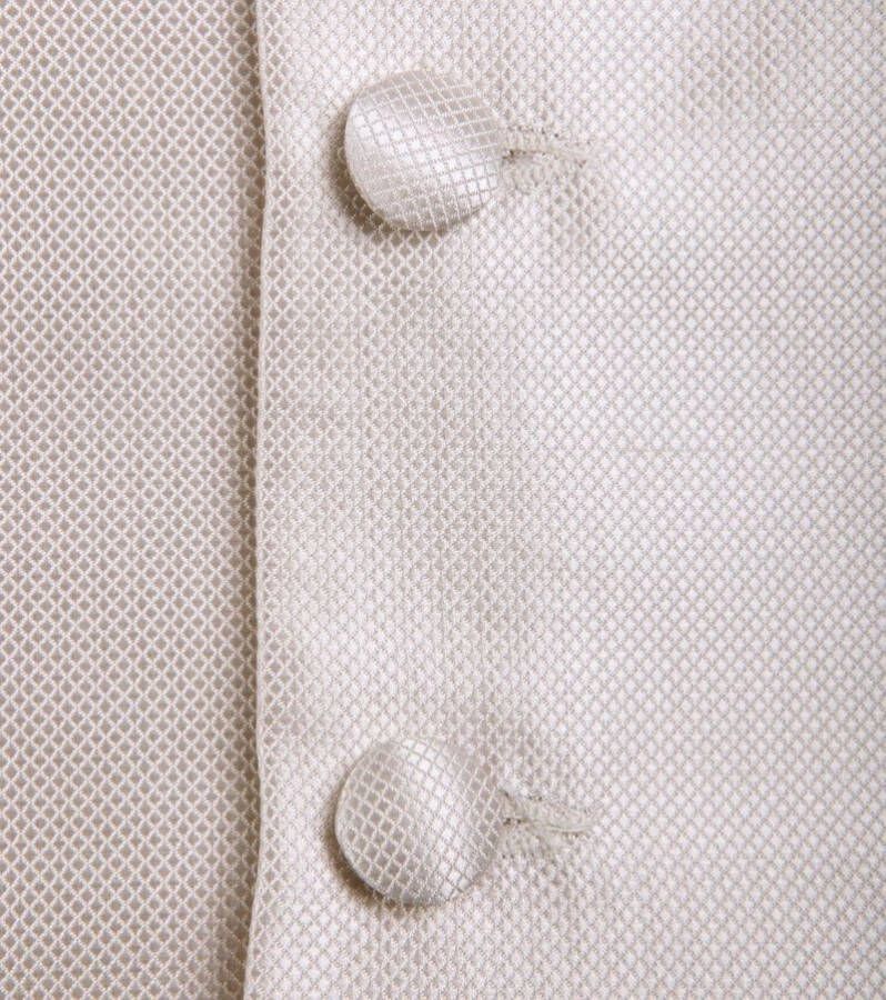 Suitable Kostuum Trouwgilet Ecru Carre - Foto 2