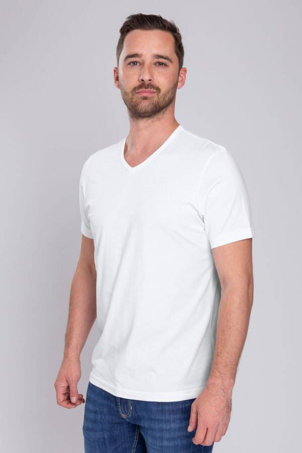Suitable Vita T-Shirt V-Hals Wit 2-Pack - Foto 4