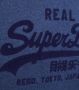 Superdry hoodie TONAL VL met printopdruk bright blue marl - Thumbnail 8