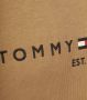 Tommy Hilfiger Beige Bedrukte Hoodie Herfst Winter Beige Heren - Thumbnail 13