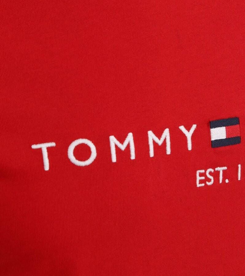 Tommy Hilfiger Logo T-shirt Rood