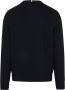 Tommy Hilfiger Donkerblauwe Trui Modern Varsity Sweatshirt - Thumbnail 12