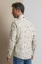 Vanguard Long sleeve shirt print on poplin pure cashmere Bruin Heren - Thumbnail 3