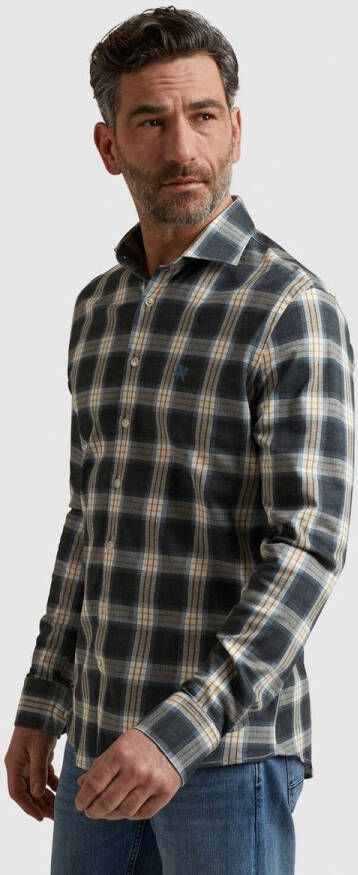Vanguard Overhemd Ruit Donkerblauw