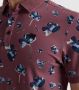 Vanguard Poloshirt Piqué Bloemen Donkerroze - Thumbnail 5