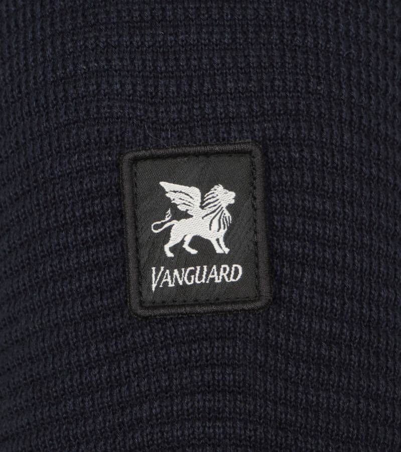Vanguard Pullover Structuur Donkerblauw