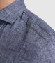 Vanguard Short Sleeve Overhemd Linnen Blauw - Thumbnail 5