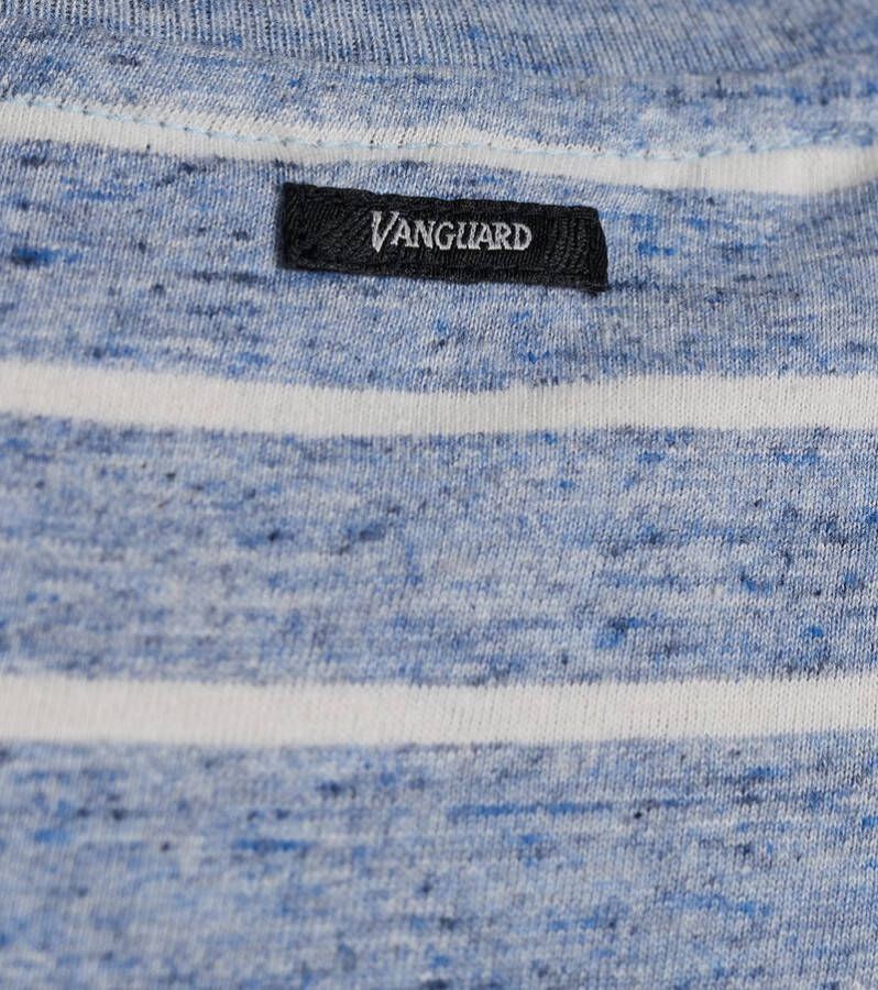 Vanguard T-Shirt Strepen Blauw
