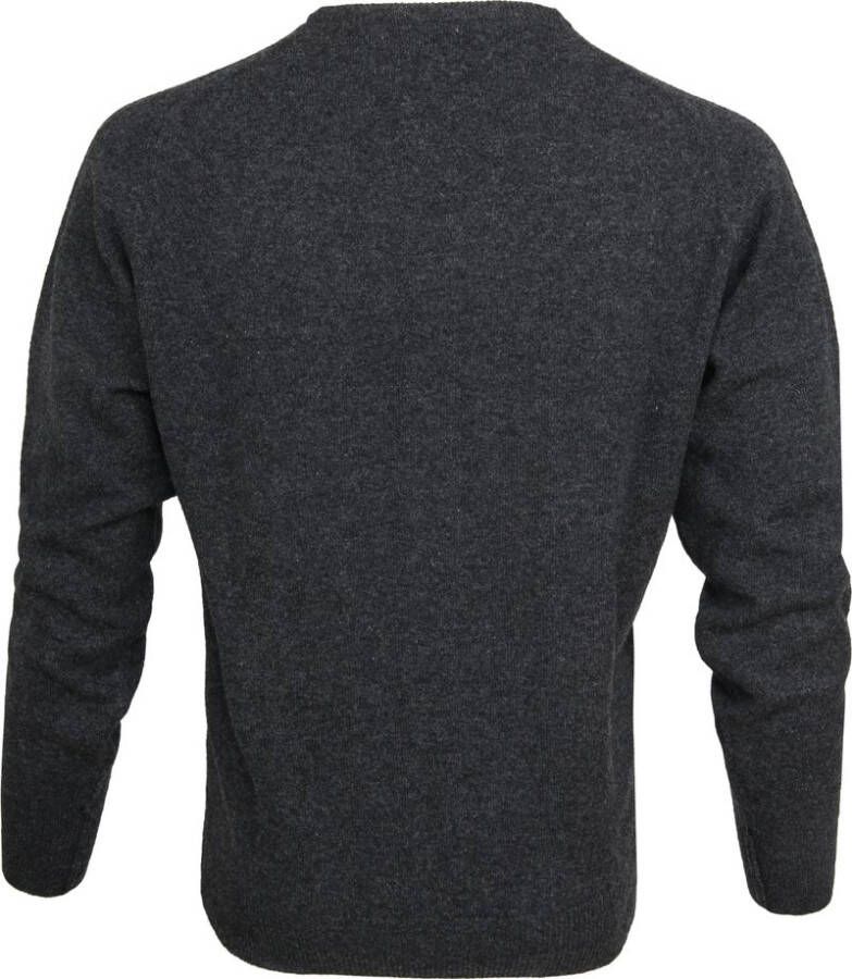William Lockie Trui Lamswol Charcoal Antraciet