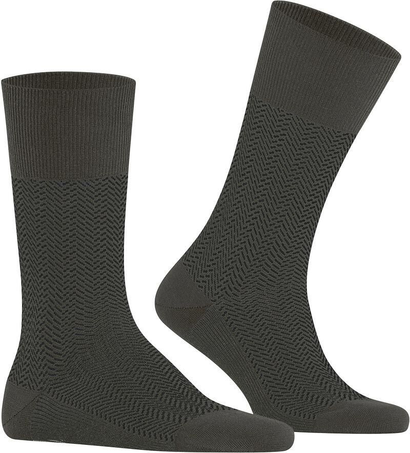 Falke Panty s Kousen Airport Herringstripe Sok Army - Foto 2