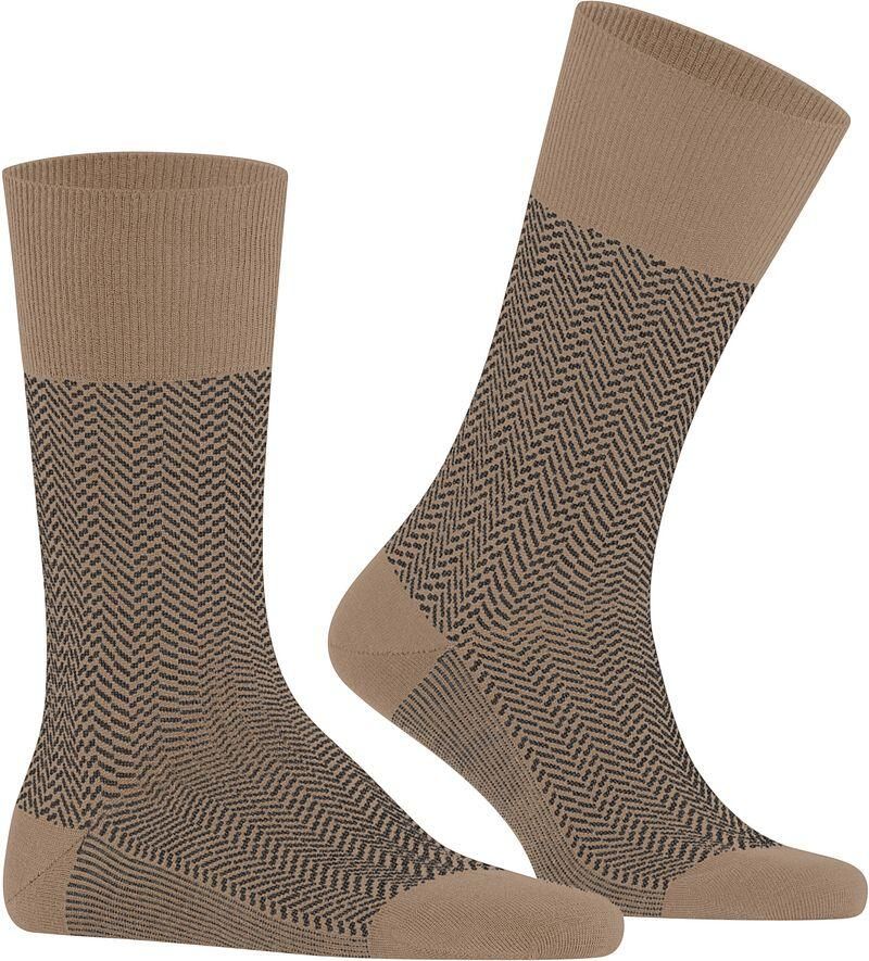 Falke Panty s Kousen Airport Herringstripe Sok Beige - Foto 2
