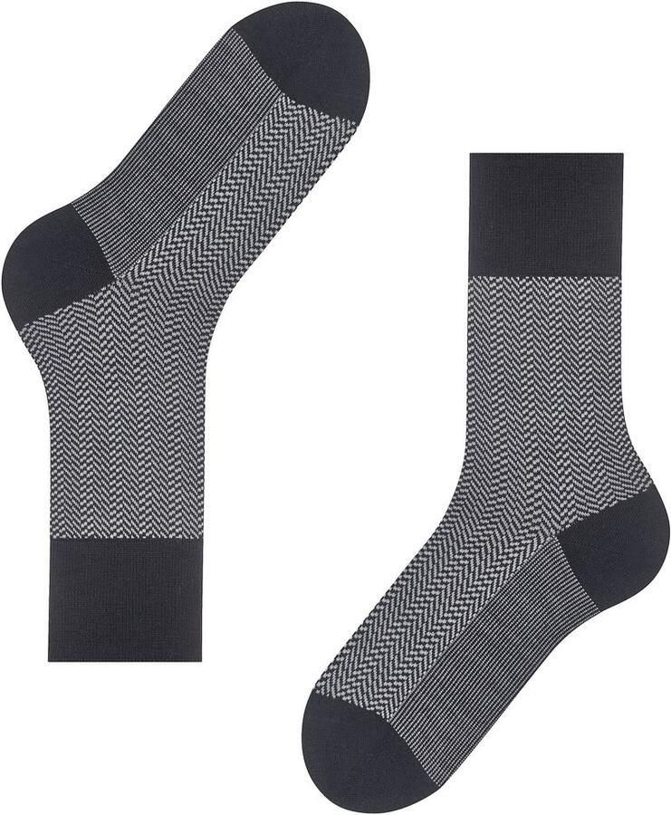 Falke Socks Airport Herringstripe Sok Zwart - Foto 3