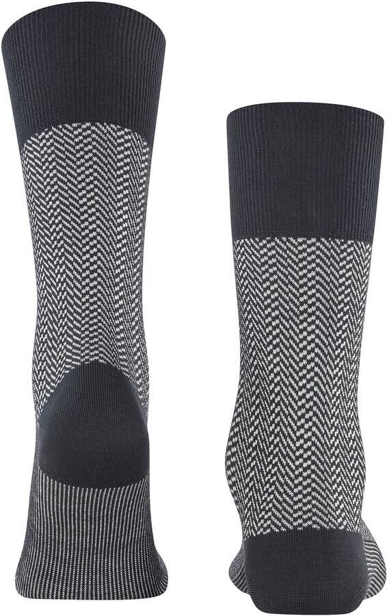 Falke Socks Airport Herringstripe Sok Zwart - Foto 4