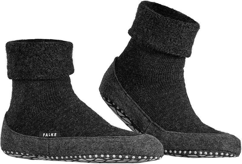 Falke Merino wollen sokken met gripzolen Gray Heren - Foto 3