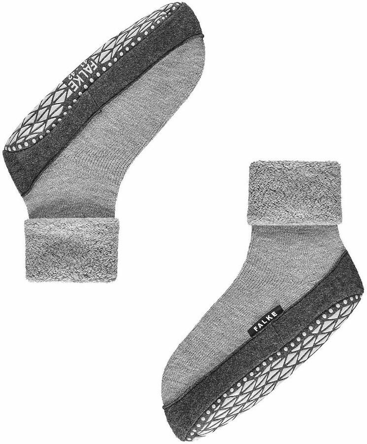 Falke Merino wollen sokken met anti-slip Gray Heren