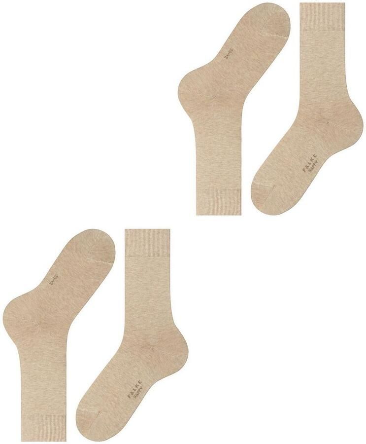 Falke Happy Sokken 2 Paar Beige Melange - Foto 2