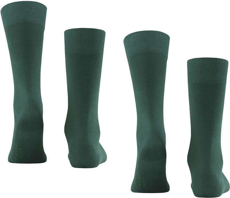 Falke Happy Sokken 2-Pack Donkergroen - Foto 3