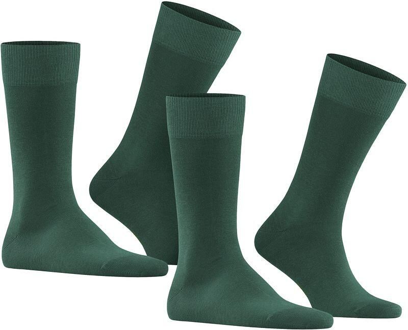 Falke Happy Sokken 2-Pack Donkergroen - Foto 5
