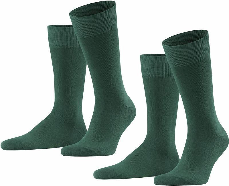 Falke Happy Sokken 2-Pack Donkergroen - Foto 4