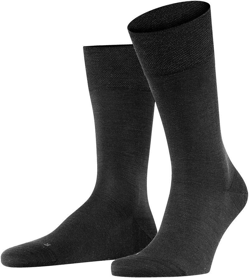 Falke Socks Sok Sensitive Berlin Wol Blend Zwart - Foto 2