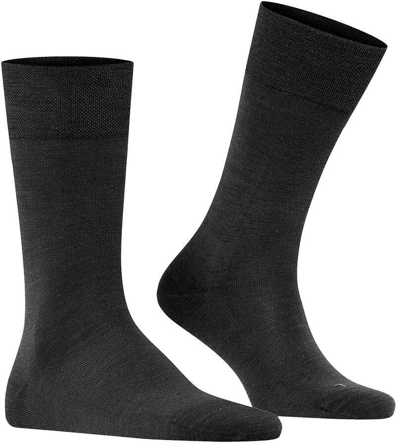 Falke Socks Sok Sensitive Berlin Wol Blend Zwart - Foto 2