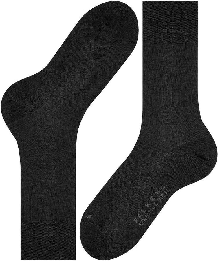 Falke Socks Sok Sensitive Berlin Wol Blend Zwart - Foto 5
