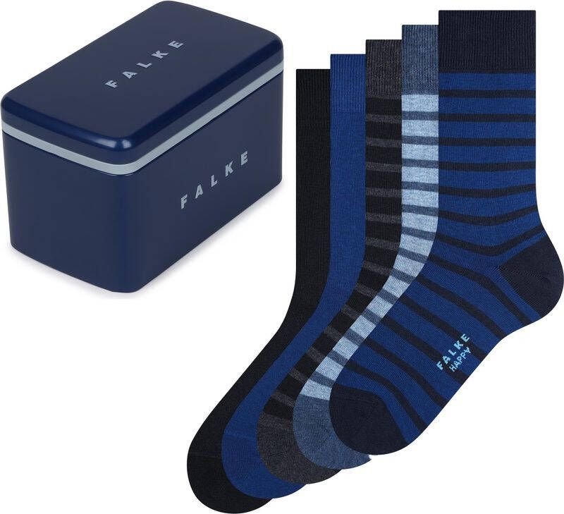 FALKE giftbox Happy sokken set van 5 donkerblauw - Foto 4