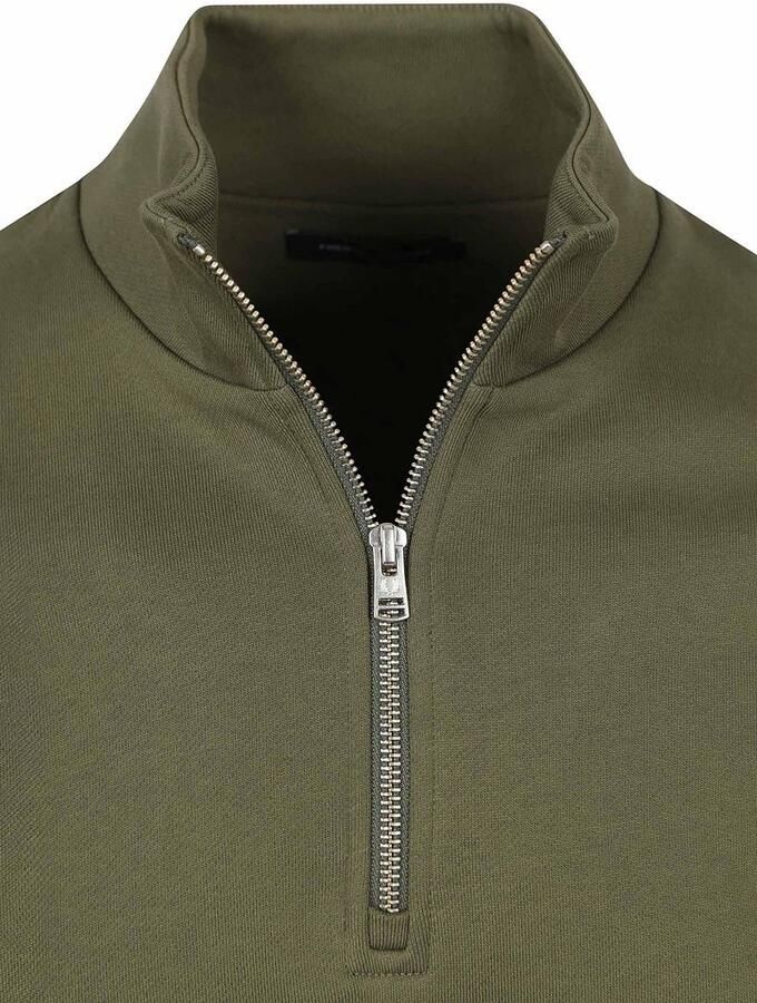 Fred Perry Half Zip Trui Donkergroen Z50 - Foto 3