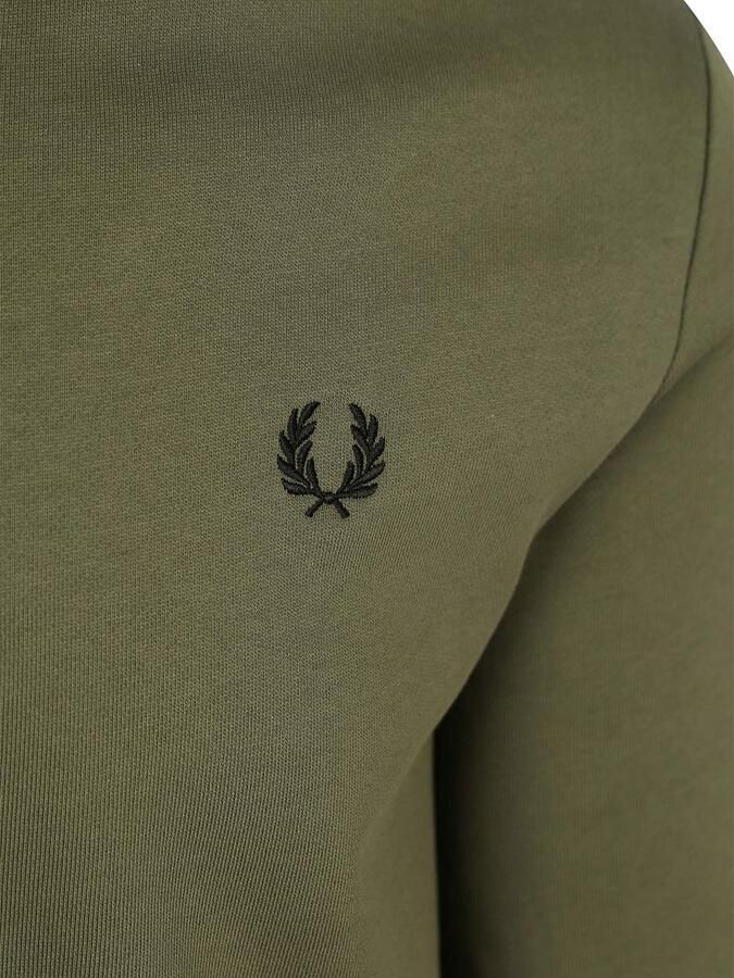 Fred Perry Half Zip Trui Donkergroen Z50 - Foto 5